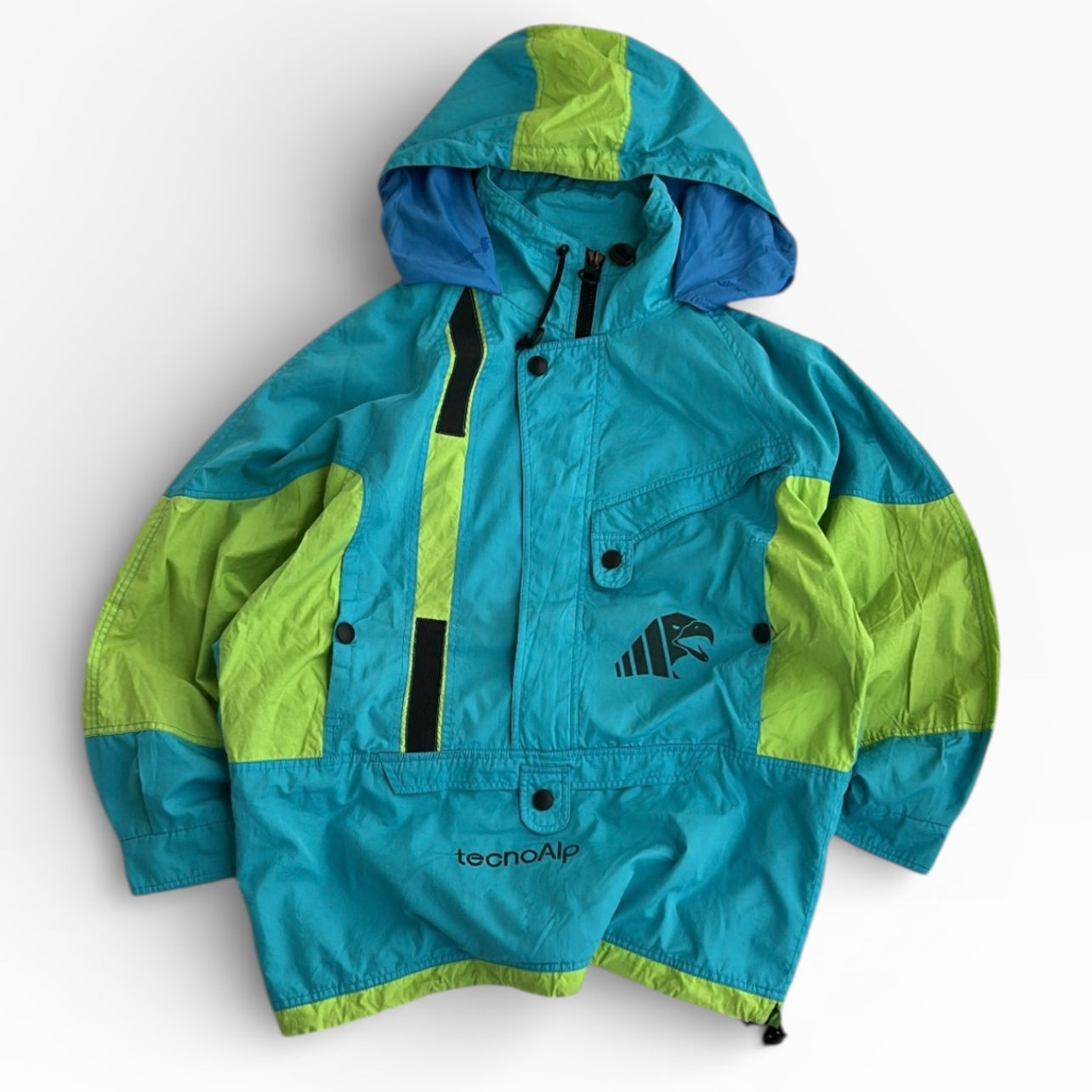 TecnoAlp Light 1/4 Zip Ski Style Adjustable Hooded Overshirt