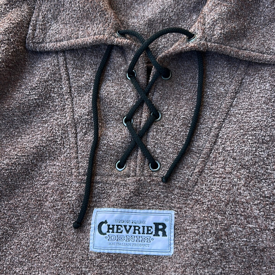Vintage “Chevrier Denim” Chocolate Brown Fleece