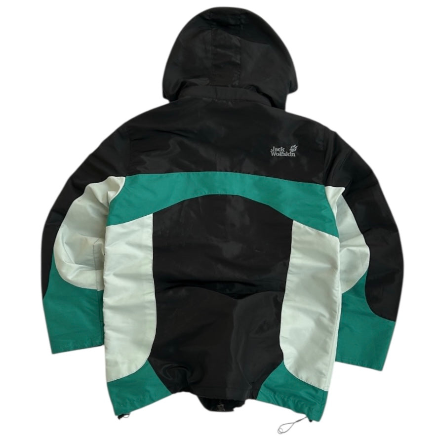 Jack Wholfskin Full Zip Adjustable Jacket With removable Hoodie