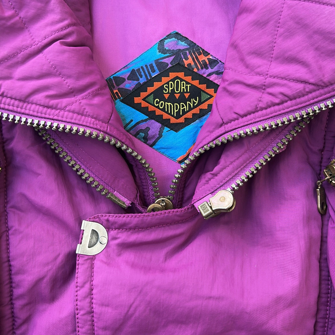Sport Company Magenta Full Zip Ski Adjustable Jacket