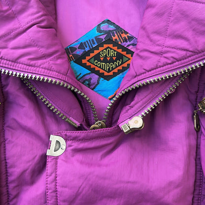 Sport Company Magenta Full Zip Ski Adjustable Jacket