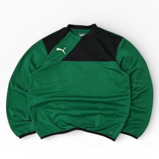 Puma Green x Black Athletic Long Sleeve Shirt