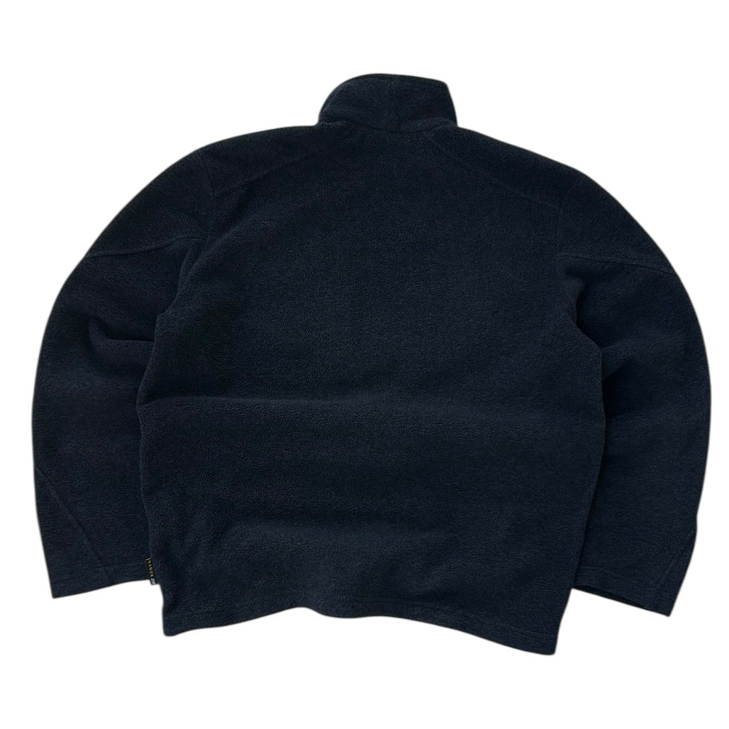 Jack Wholfskin Dark Grey Embroidered Logo Adjustable Fleece With Chest Pocket