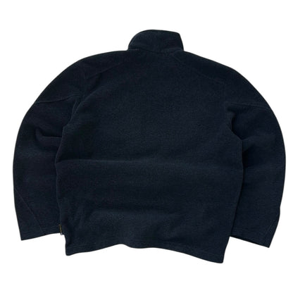 Jack Wholfskin Dark Grey Embroidered Logo Adjustable Fleece With Chest Pocket