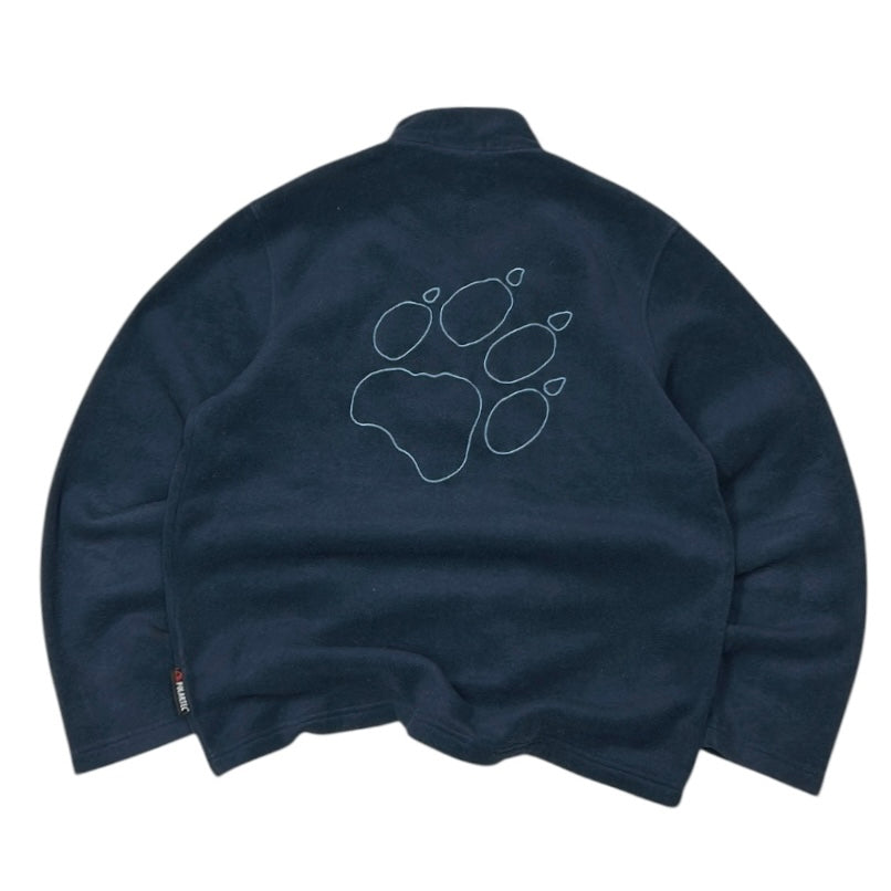 Jack Wholfskin Dark Blue 1/4 Zip Fleece