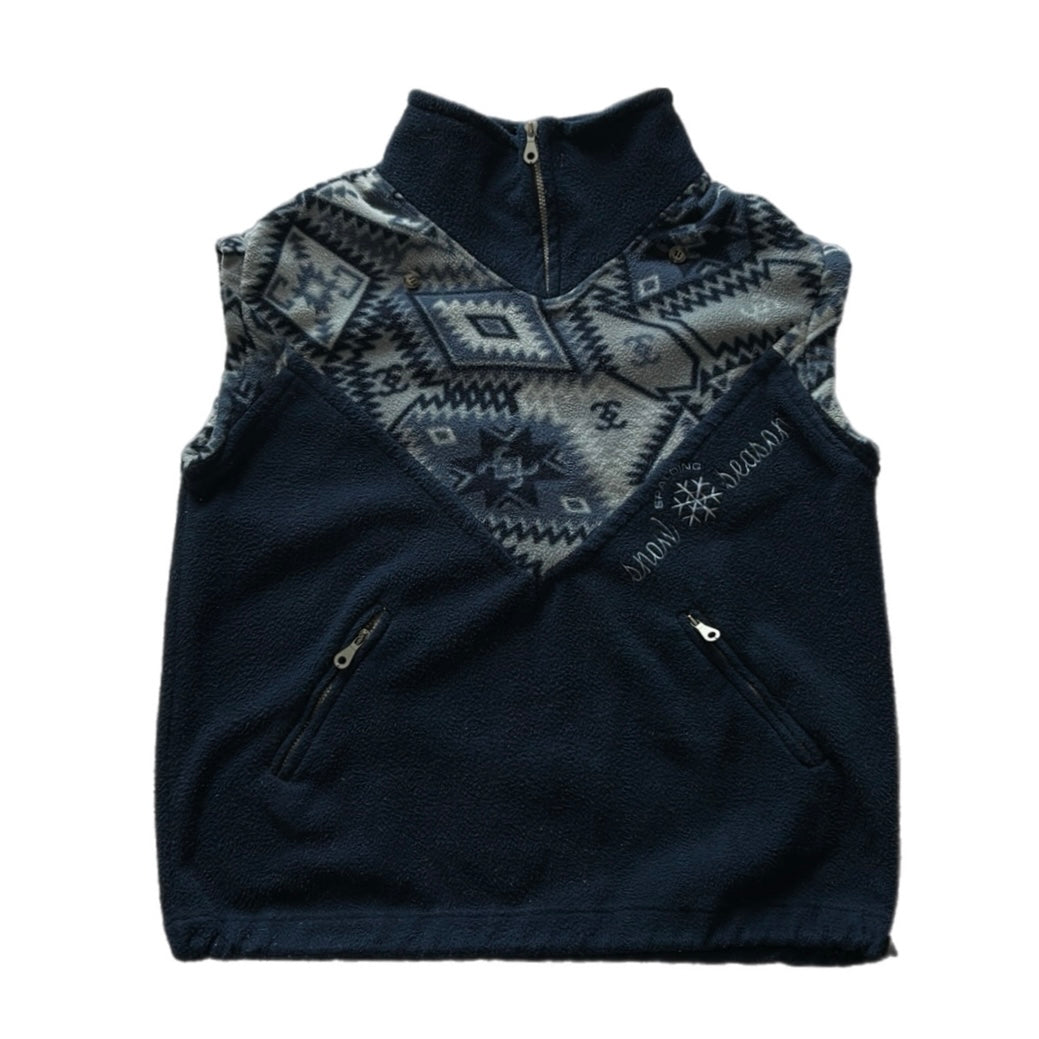 1/4 Zip Vintage Fleece Vest Jacket