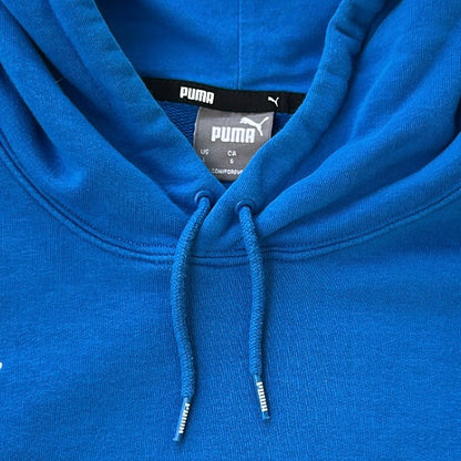 Puma Blue Embroidery Logo Hoodie