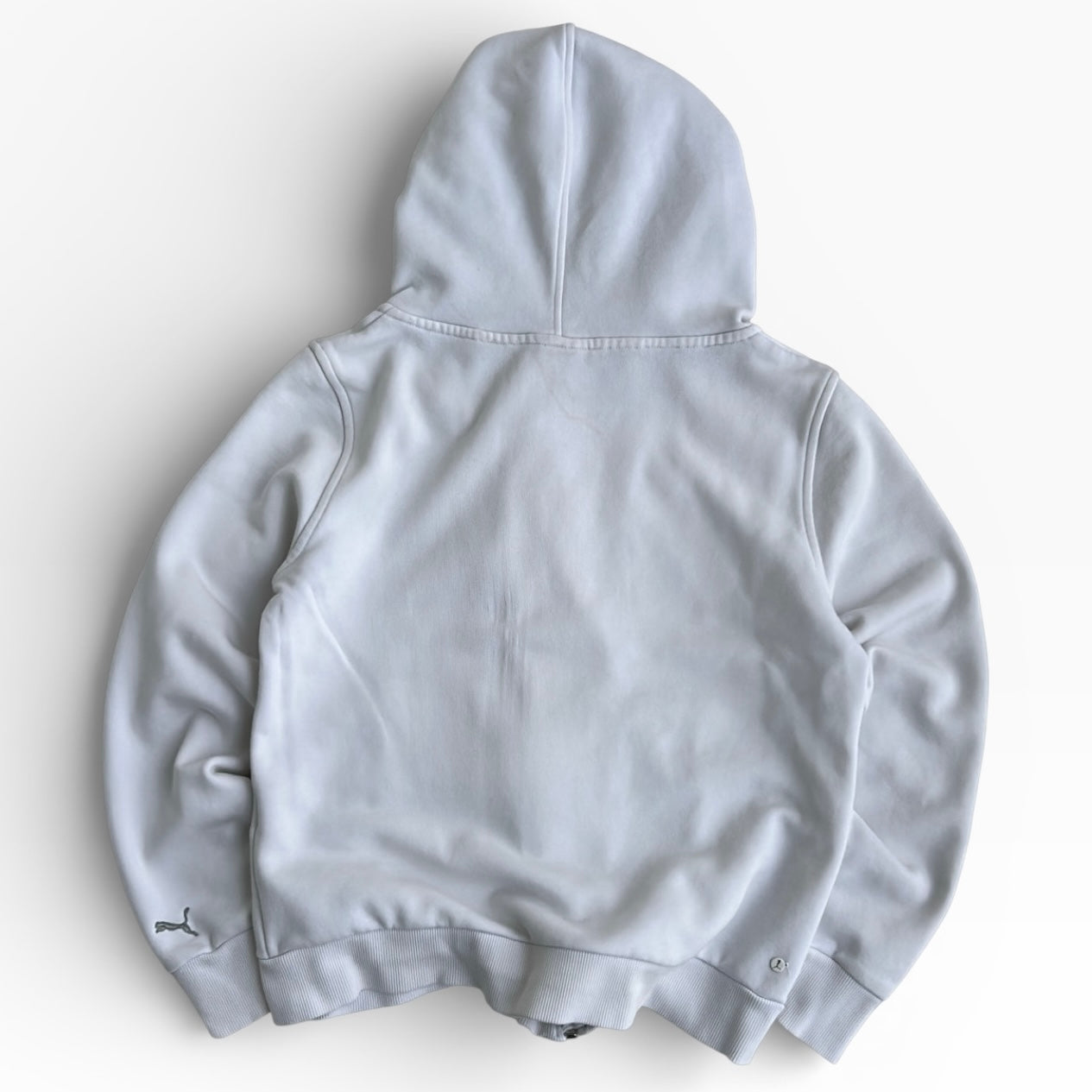 Puma White x Silver Full zip hooded jacket