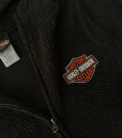 Vintage HARLEY DAVIDSON Fuzzy Fleece Jacket