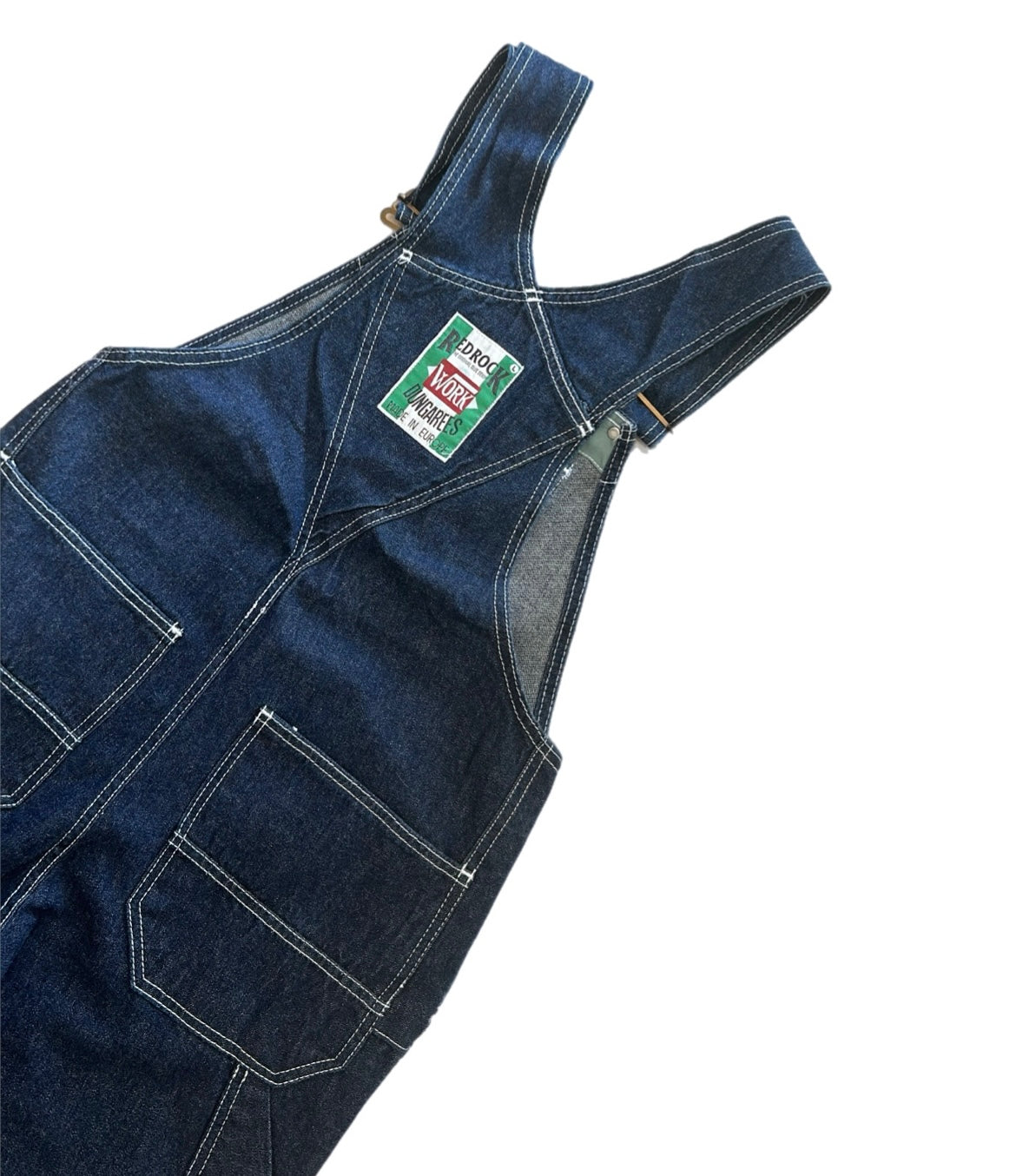 Vintage Red Rock Dark Wash Dungarees