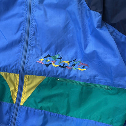 90s Lotto Multicoloured Windbreaker Adjustable Jacket