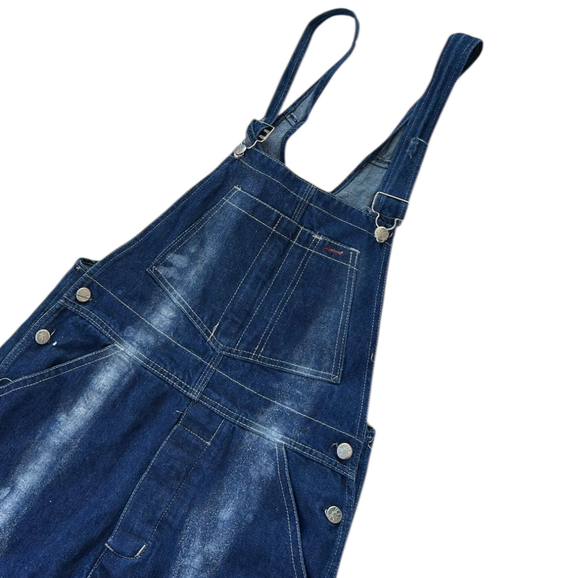 Grass Coper Dark Wash Denim Dungarees