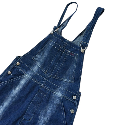 Grass Coper Dark Wash Denim Dungarees