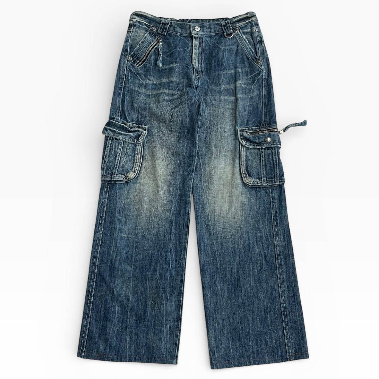 00’s Cargo Denim Adjustable pants