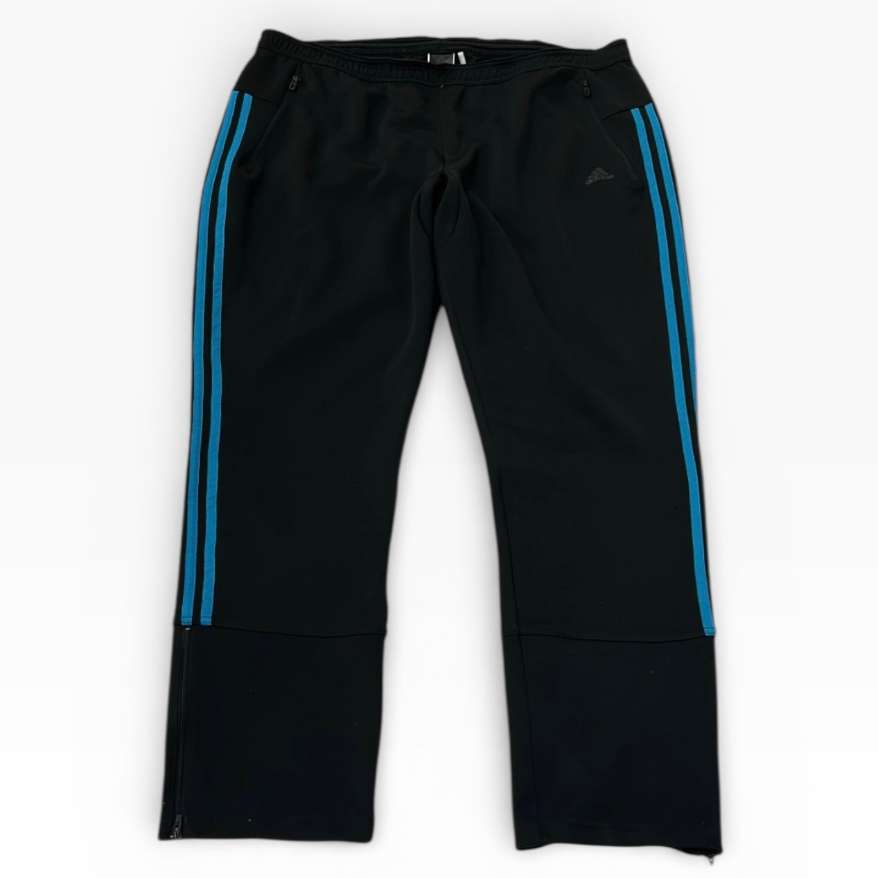 Adidas 90s climalate blue three stripe adjustable track pants