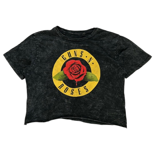 Guns N Roses Cropped Graphic Tshirt (100% Cotton)