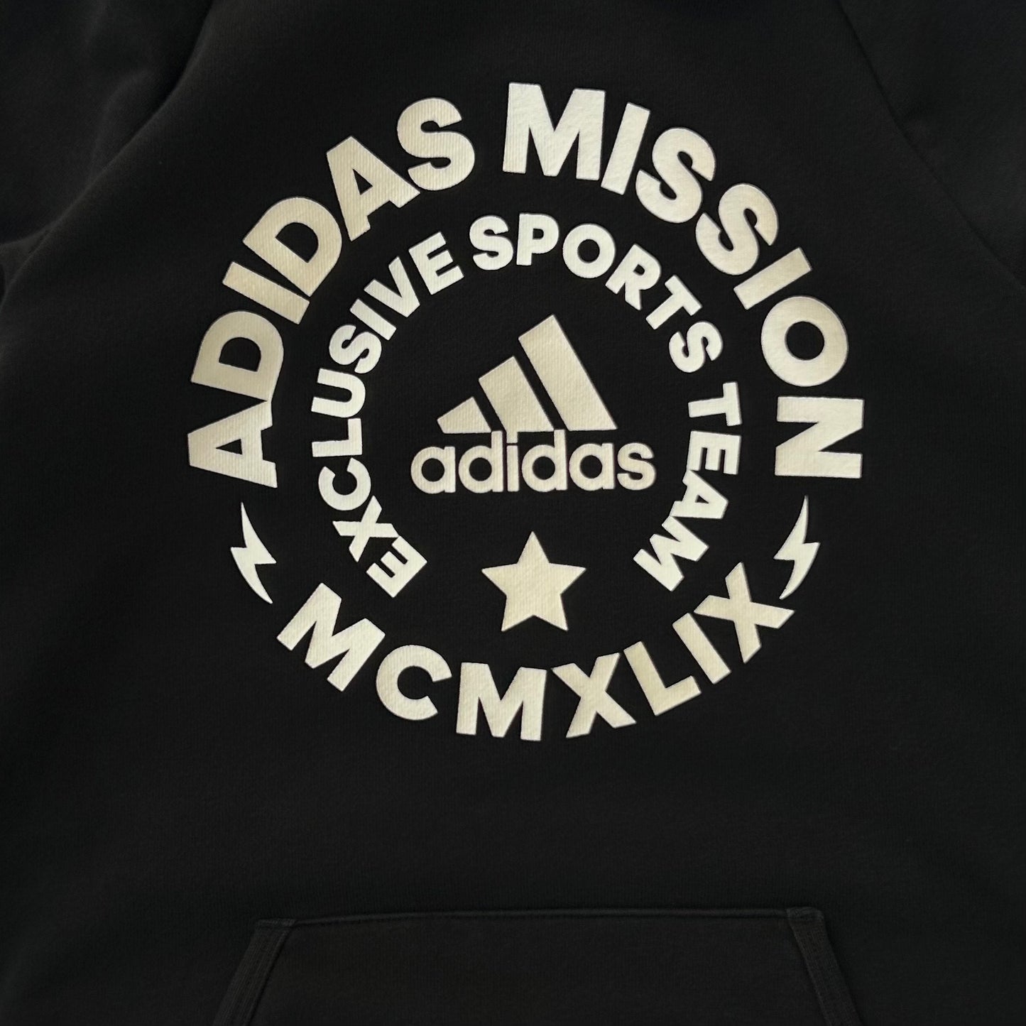 Vintage Adidas Mission Black Hoodie