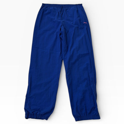 Fila blue Adjustable track pants with pink logo