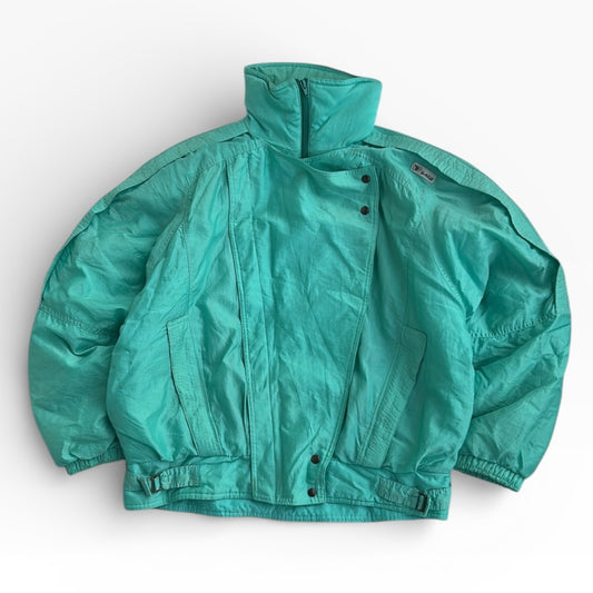 SARE 90s Vintage Turquoise Adjustable Ski Jacket – Oversized / Unisex