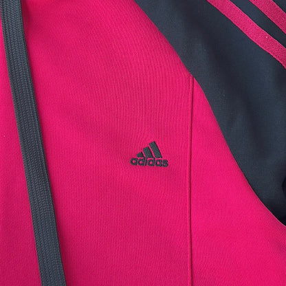 Adidas Vintage Hooded Hot Pink Zip-Up Jacket
