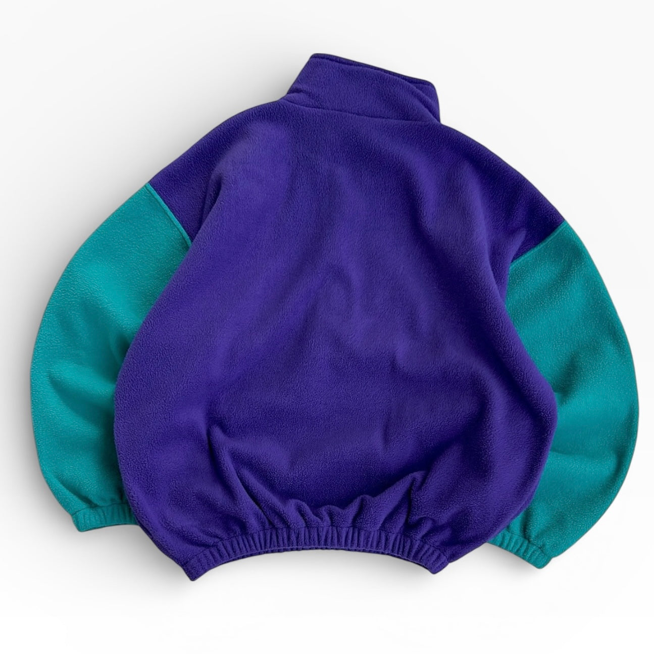 Vintage Multicolored 1/4 Zip & Button Crazy fleece