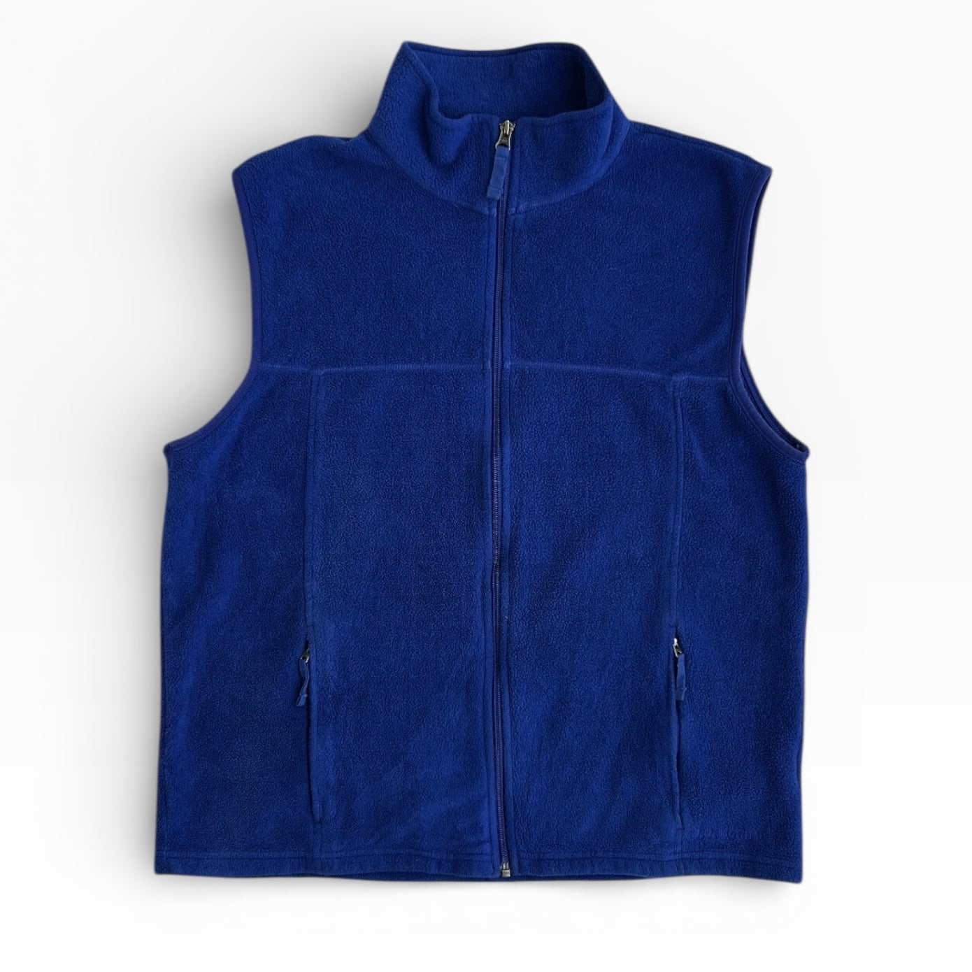 L.L.BEAN Blue full zip vest fleece jacket