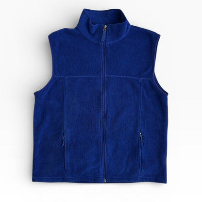 L.L.BEAN Blue full zip vest fleece jacket