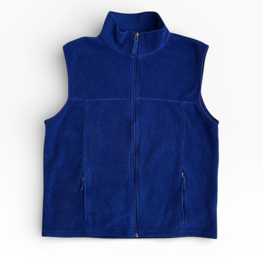 L.L.BEAN Blue full zip vest fleece jacket