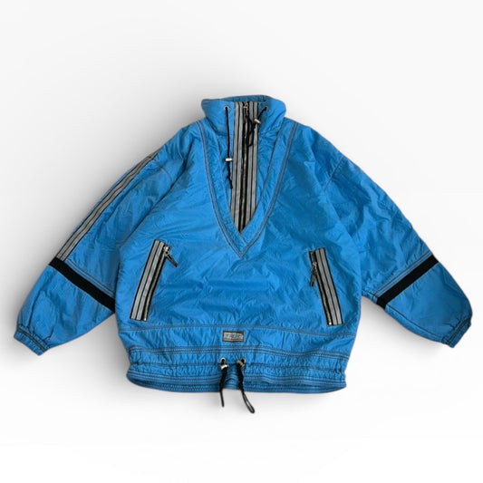 Creart Blue 1/4 Zip Ski Blue Adjustable Overjacket