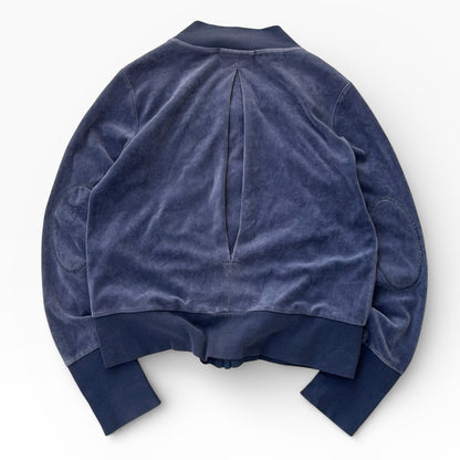 Adidas Dusty Blue Velvet Full Zip jacket