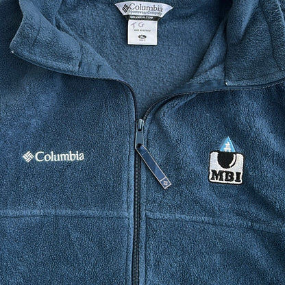 Columbia Dusty Blue Full Zip Fleece Adjustable Jacket