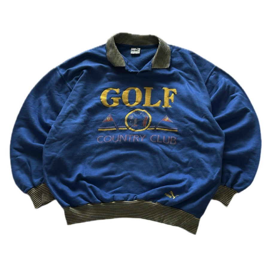 Vintage Puma Graphic Collar Sweatshirt