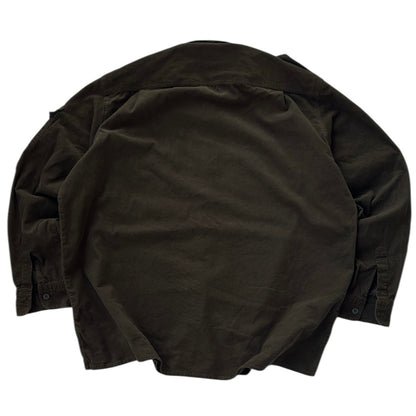 Vintage Universe all classic collection olive green corduroy Flannel OverShirt