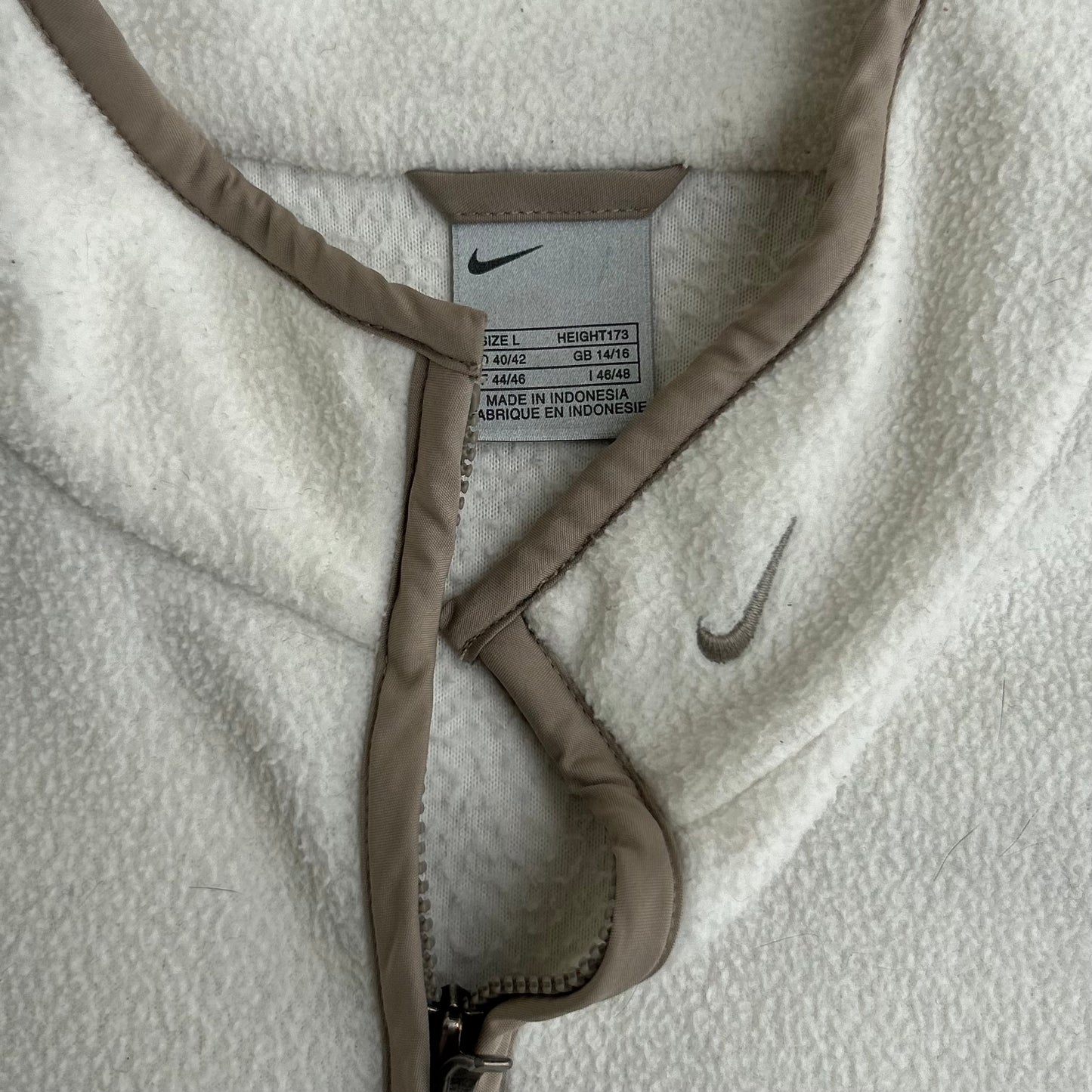 Nike Beige x Moca Full Zip Fleece Vest