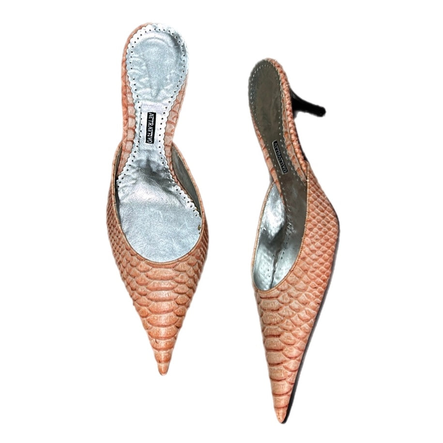 Lavorazione Artigiana Kitten Heel Leather print