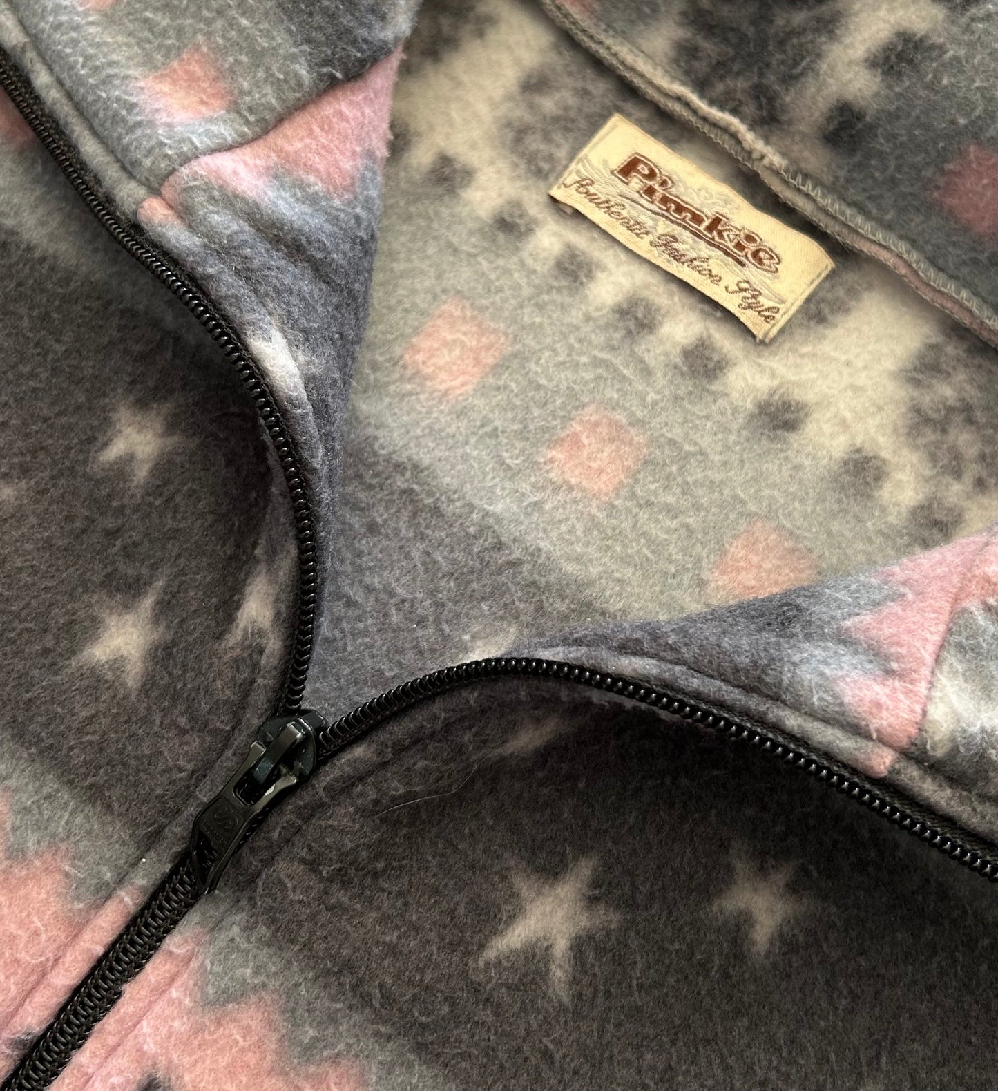 Vintage Pimkie Snowflake Designed 1/4 Zip Fleece.