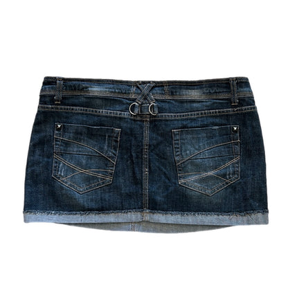 Y2k Dark Wash Denim Mini Skirt