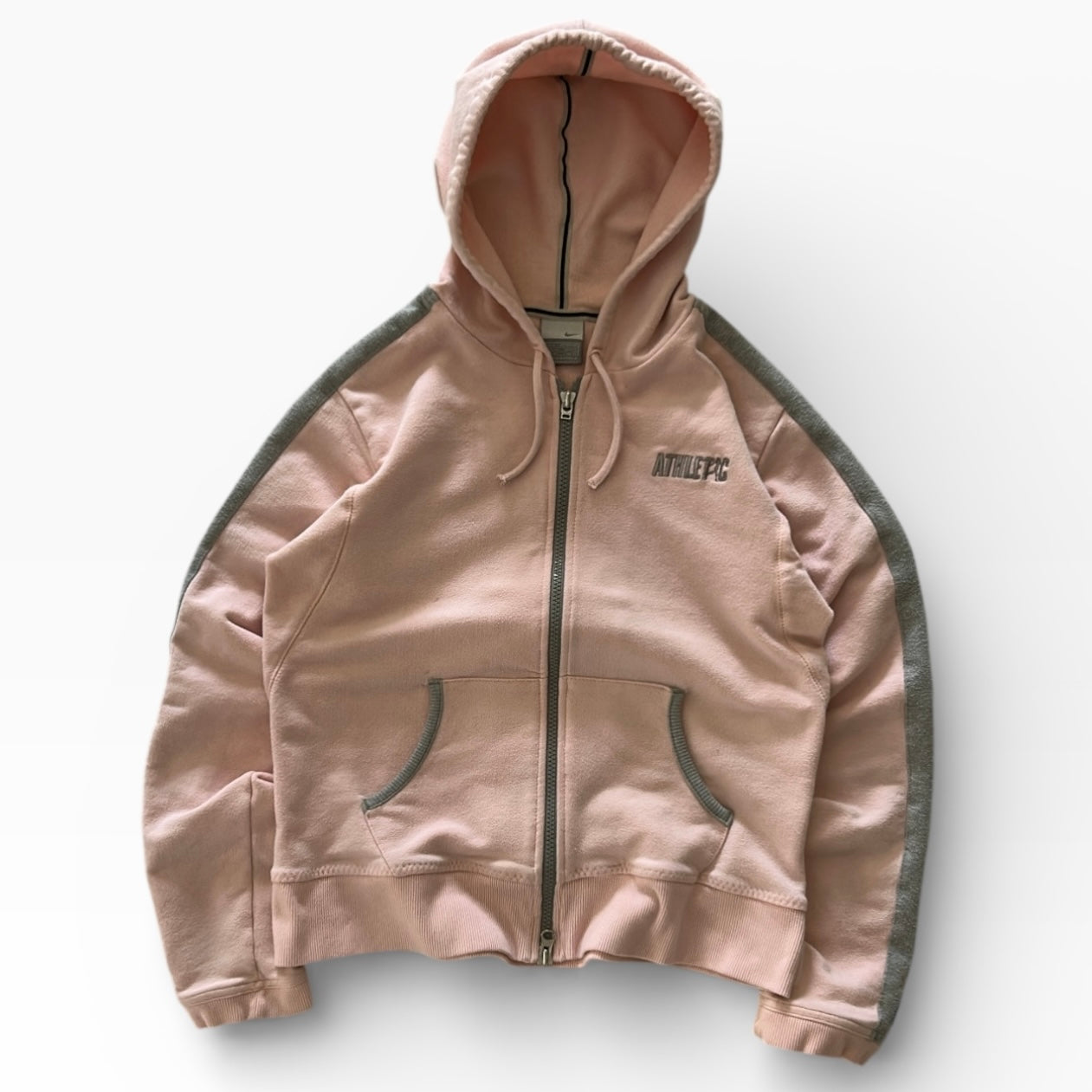 Nike Athletic Baby Pink Hooded Full Zip Jacket