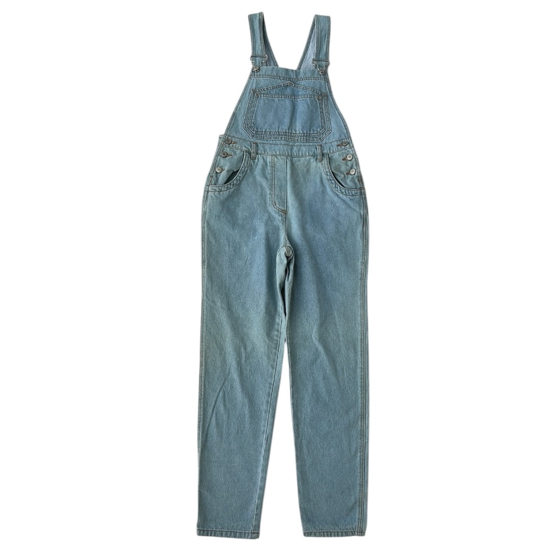 Light Wash 90s Denim Dungarees