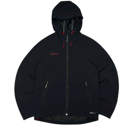 Mammut Black x Red Full Zip Adjustable Hooded Jacket