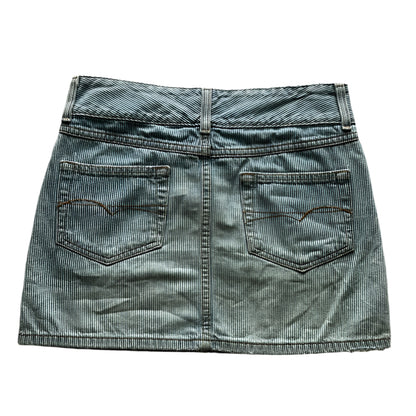 American Eagle Thinly stripped denim mini skirt