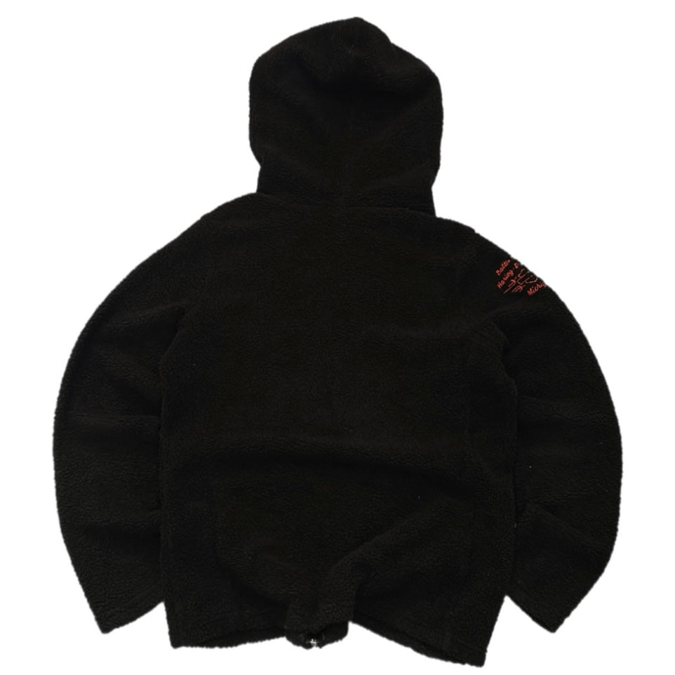 Harley Davidson Hooded Fuzzy Fleece Jacket
