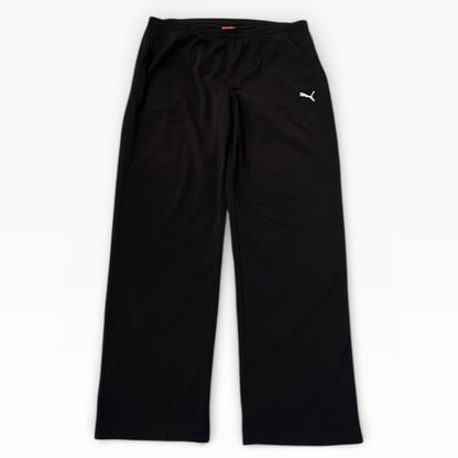 Puma embroidered logo black adjustable track pants