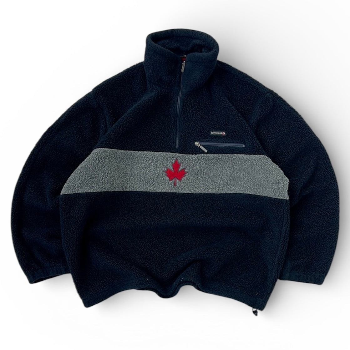 Canadiens 1/4 Zip Fuzzy Adjustable Fleece
