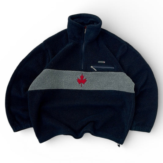 Canadiens 1/4 Zip Fuzzy Adjustable Fleece