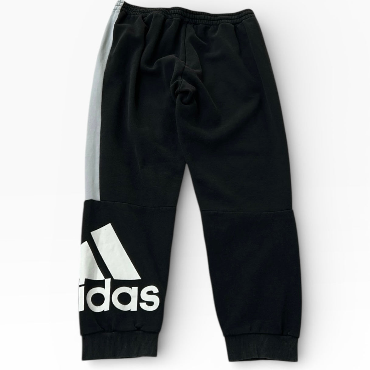 Adidas side logo black adjustable joggers