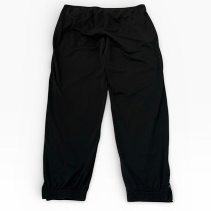 Puma white lining black adjustable track pants