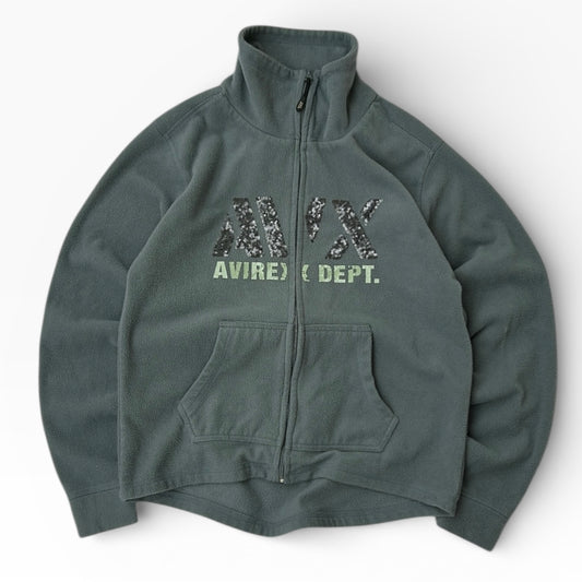 AVX Grey Full Zip Fleece Jacket