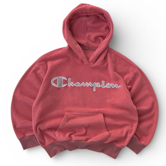 Champion Pink Big Logo Fleece Hoodie