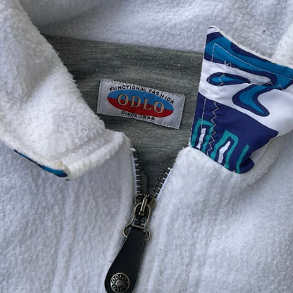 Vintage ODLO 1/4 Zip adjustable Fleece with retro details